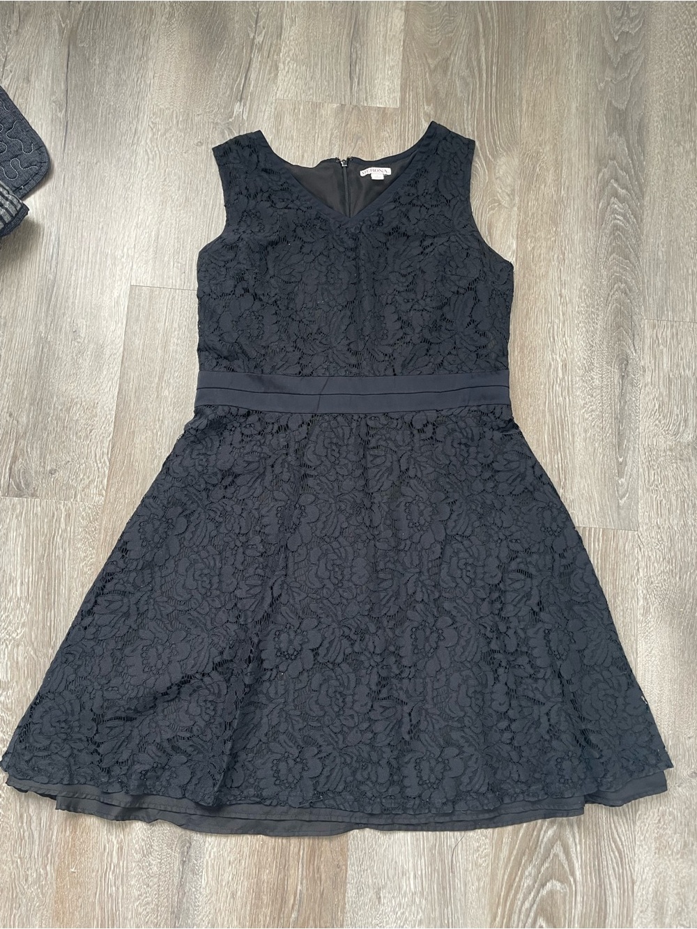 Merona Black Lace V-Neck Fit & Flare Dress